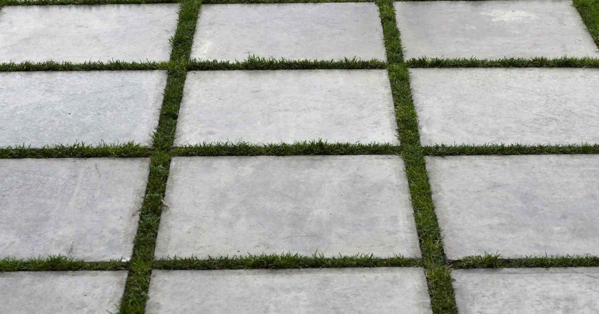 pavers with grass in between — supporting image 2